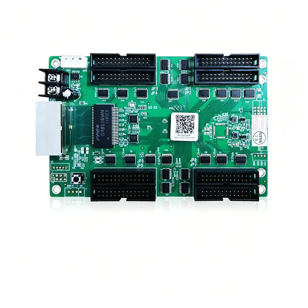 A308 LED Display Receiving Card 512×512 High Refresh RGB Calibration FPGA Module Hub320 Interface AutoLED Compatible