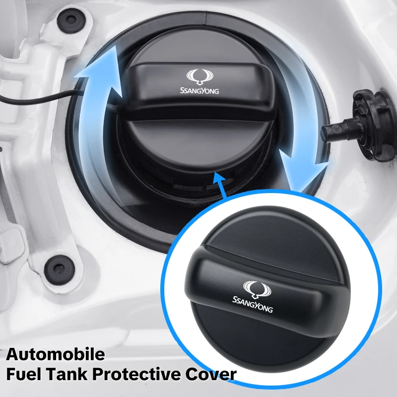 Автомобильная крышка топливного бака, защитный корпус, универсальная накладка на крышку топливного бака, аксессуары для интерьера автомобиля для SsangYong Actyon Korando Rexton Kyron