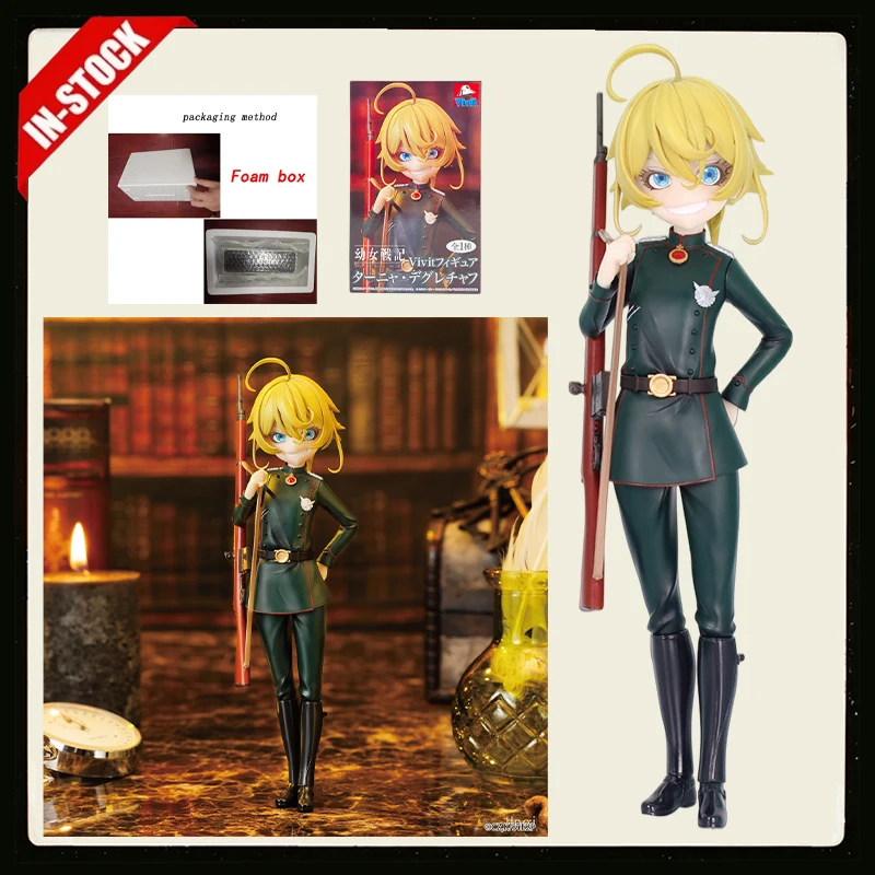 Figura Original de Vivit Saga de Tanya The Evil, Tanya Von Degurechaff, Figura de Anime, Modelo Coleccionable, Juguete en Stock