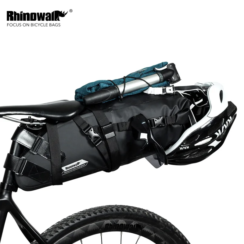 

Rhinowalk Bicycle Bag 5L 10L13L Waterproof Bike Saddle Bag Cycling Panniers MTB Road Mountain Bike Seat Bags Bicycle Accessories