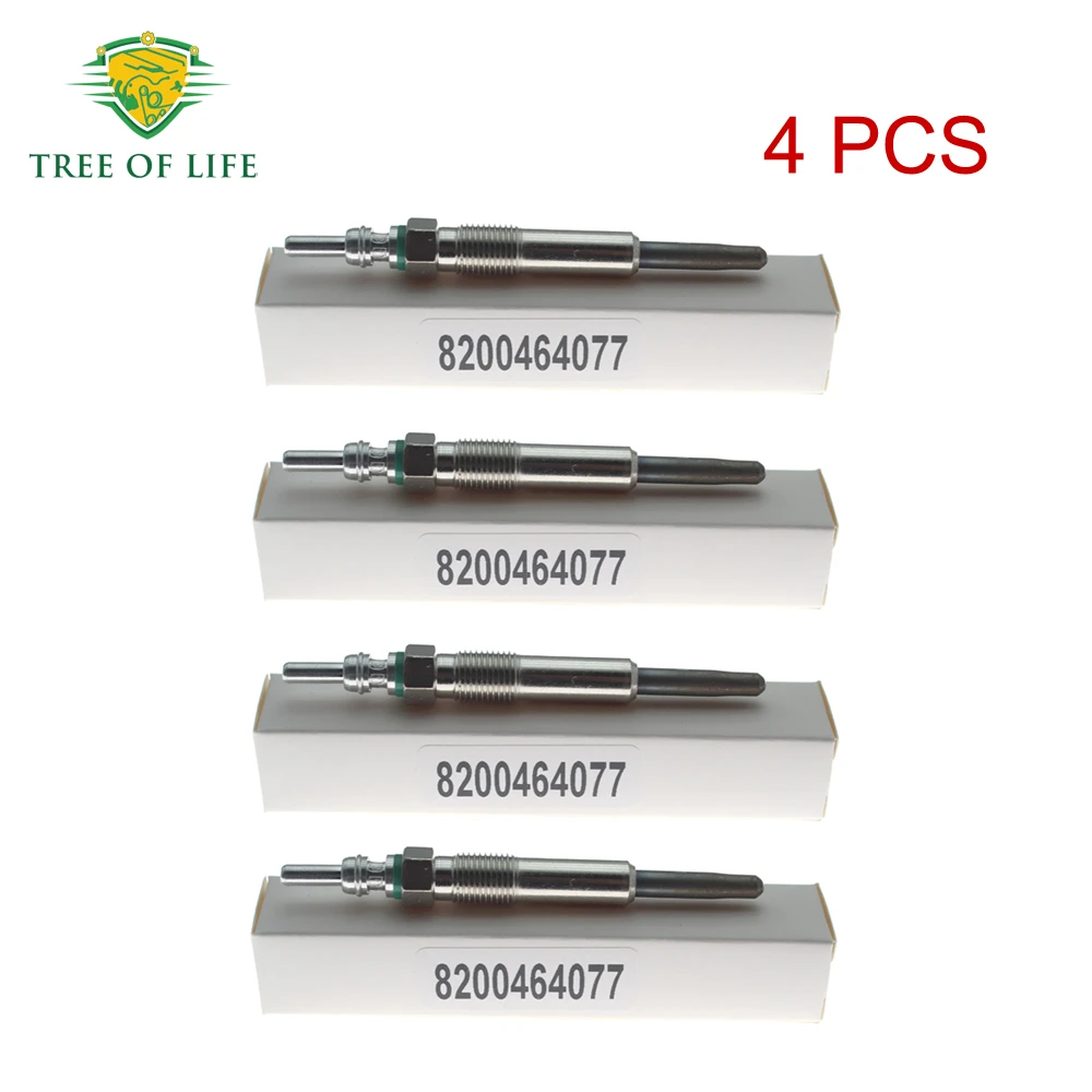 

4x Glow Plug 11V For Nissan Qashqai/Qashqai+2 I Almera II Interstar Kubistar Trade Micra III Note NV200 Tiida 1.5DCi 11065-00QAA