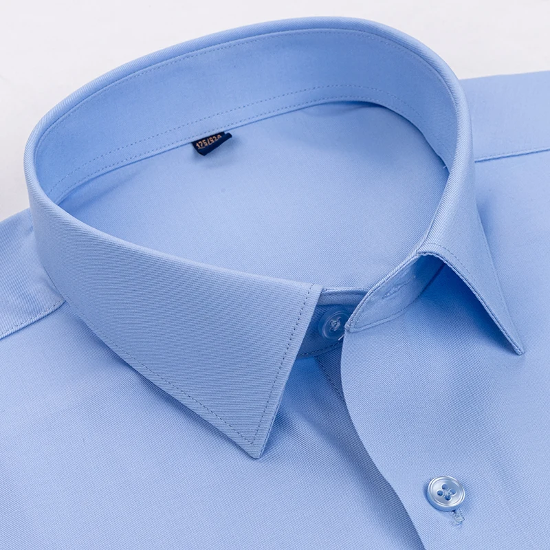 Quality Modal Men Shirt Long Sleeve Slim Fit Anti-wrinkle Non-ironing Slim Fashion Casual Business Office Shirts Men Long Sleeve