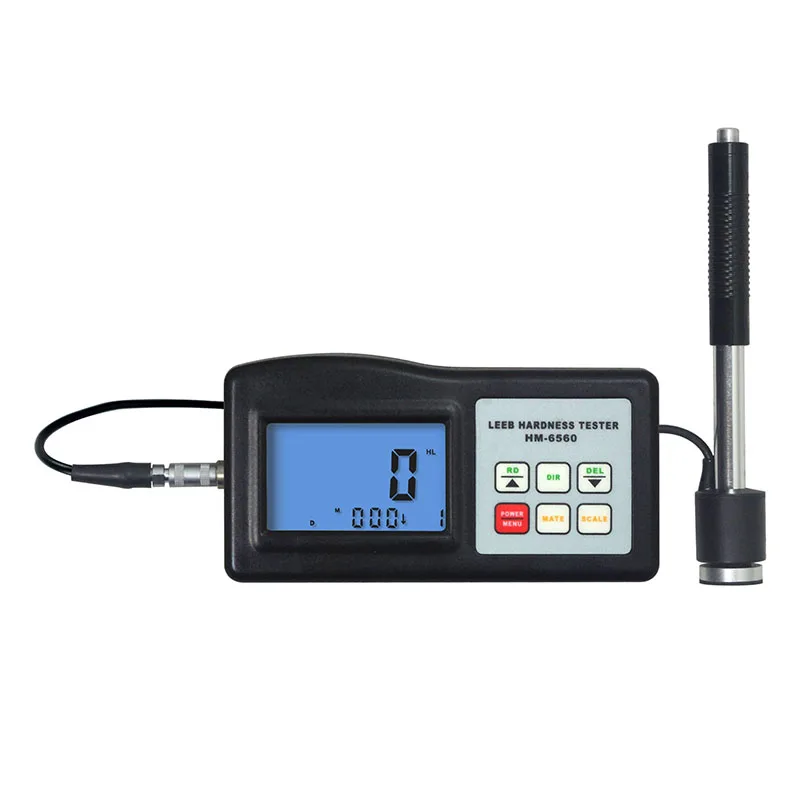 

HM-6560 Hardness Tester Digital Durometer 200-900HLD Rebound Metal Hardness Meter Data Memory HM6560