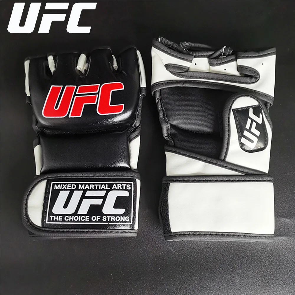 Bild 3: UFC Boxhandschuhe für Mma Muay Thai Free Fighting Fitness Taekwondo Kampf Sandsack Training Halbfinger-Boxhandschuhe