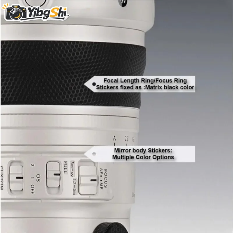 For Sigma 200mm F2 DG OS Sports for Sony E Mount Lens Sticker Vinyl Wrap Film 200 F2 Lens Body Protective Sticker Protector Coat