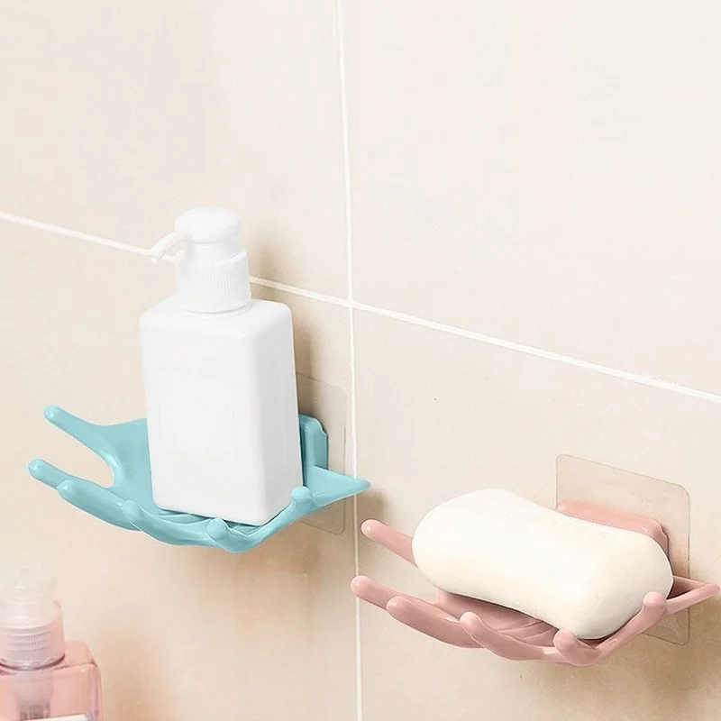 Six Claws Drain Soap Holder Storage Rack Wall Mounted Sponge Box Multifunctional Hook Bathroom Kitchen Supplies Creative Gadgets