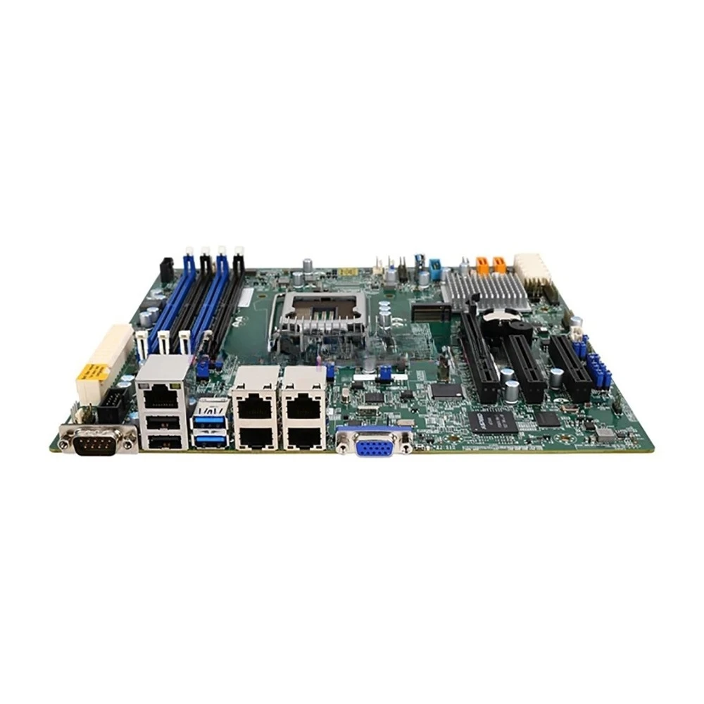 X11SSH-LN4F Server Motherboard For Supermicro Single-socket Server E3-1200v6v5 C236 Quad GbE LAN M.2 SATA3 LGA1151