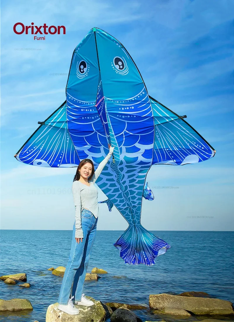 New fish kites giant kites for adults professional winds kites ripstop fabric Kite flying Outdoor toys koi fish Air bounce fun