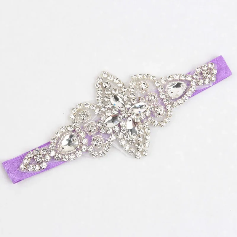 Yundfly-Diadema de flores de cristal Vintage para niña, accesorios para el cabello, joyería de boda para niños, envoltura de cabeza de diamantes de