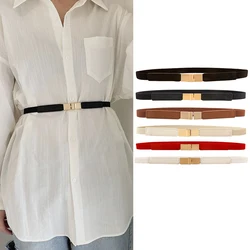Women's fashion stretch thin waistband comfortable waistband Simple multi-color waistband dress accessories
