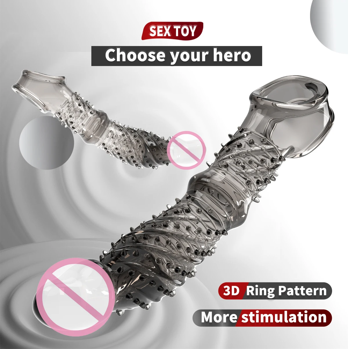 ألعاب الجنس القضيب كم خواتم الديك ل القضيب موسع الواقي الذكري قابلة لإعادة الاستخدام للذكور القضيب توسيع السلع الحميمة ألعاب جنسية سميكة #2