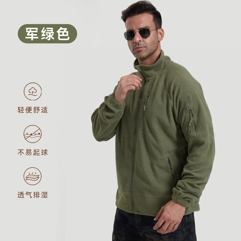 Tactics Tom Fall New Arrival Football Pile Fleece Sport Outdoor Fleece Jacket Lined Cycling Sweatshirt Men's Outerwear