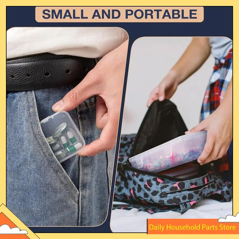 Perlen-Organizer-Box, eine große transparente Box mit 30 kleinen durchsichtigen Kunststoff-Aufbewahrungsbehältern, tragbare Bastel-Aufbewahrungsbox. HEISS!