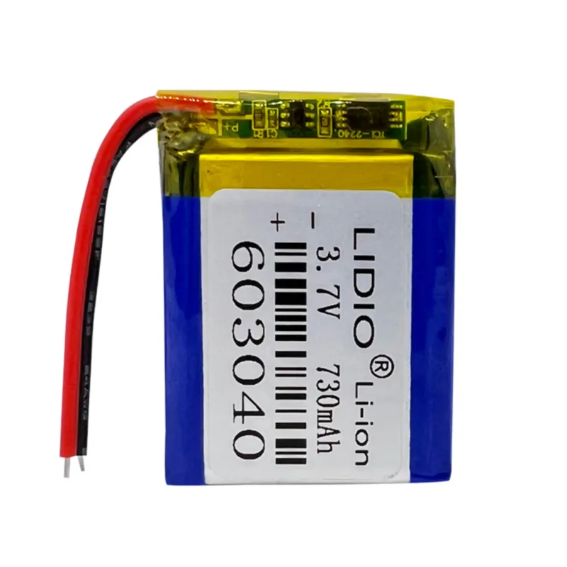 1-10 قطعة 3.7 فولت 730 مللي أمبير 603040 بوليمر بطاريات ليثيوم بوليمر ل DVR GPS مسجل السيارة Mp3/mp4 سماعة رأس بخاصية البلوتوث خلية قابلة للشحن #2