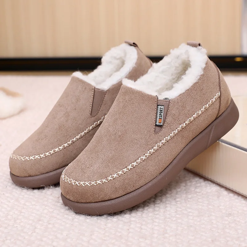 

YRZL 2025 Winter Boots Women Warm Plush Lined Anti Slip Indoor Outdoor House Shoes Comfortable Lightweight Snow Boots for Women