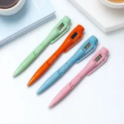 4 قطعة قلم حبر جاف لامتحان الطالب مع تعديل تاريخ الوقت الكتابة السلسة للمكتب المدرسي متعدد الوظائف