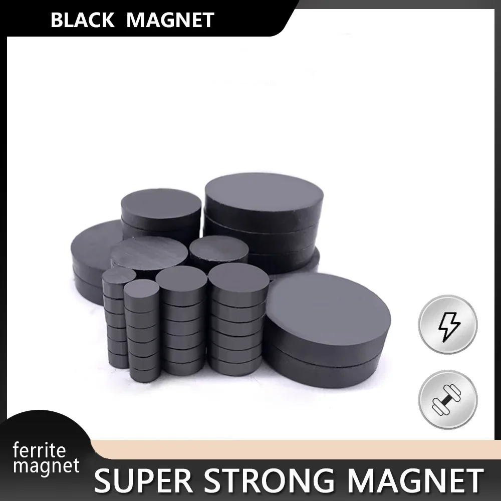 Round Magnets Dia 8mm 10mm 12mm Ferrite Ordinary Magnet Black Magnet Crafts Magnet Refrigerator Sticker DIY  Patch
