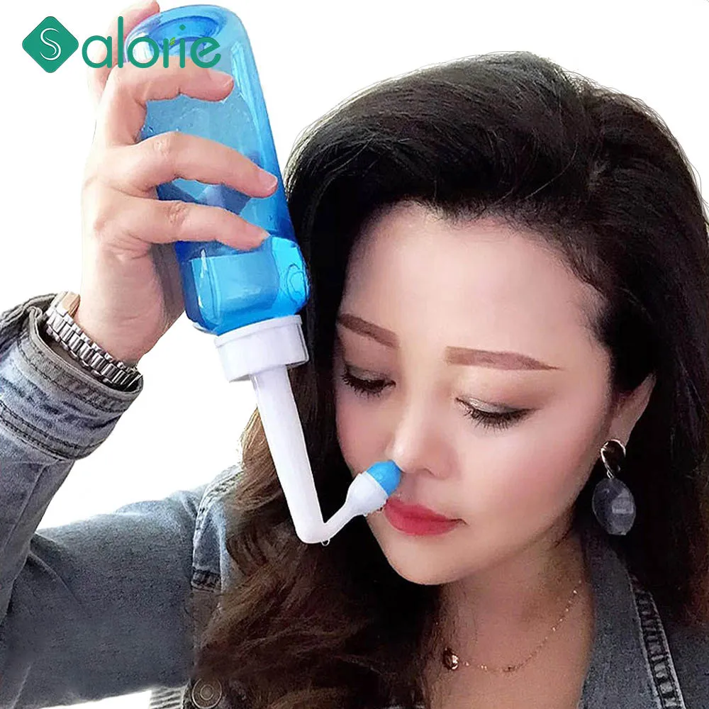 1PCS 300/500ML Nasal Wash Cleaner Nose Protector Cleans Moistens Child Adult Avoid Allergic Rhinitis Neti Pot for Child Adult