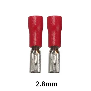 100/50/10 stücke Weibliche Crimp Terminal 2,8mm 4,8mm 6,3mm Isolierte Spaten Draht Stecker Elektrische Verdrahtung kabel Stecker Rot blau gelb