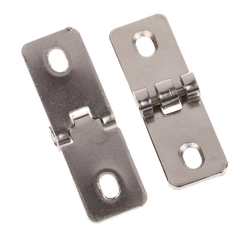 2Pcs Stainless Steel Foldable Nothing Frame Hinge Balcony Window Decorative Hinges For Wooden Wine Box Case Jewelry Gift Cabinet