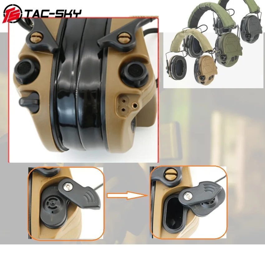 TAC-SKYTAC300 Dual-Mode Hearing Protection Electronic Active Noise-Canceling Shooting Earphones Hunting Earmuffs