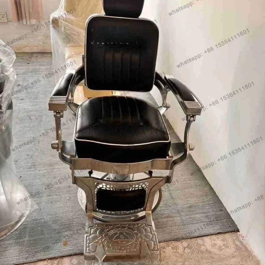 D14TBarBer Men's Retro Oil Head Barber Chair Hair Salon Special Barber Shop Salon Haircut Chair