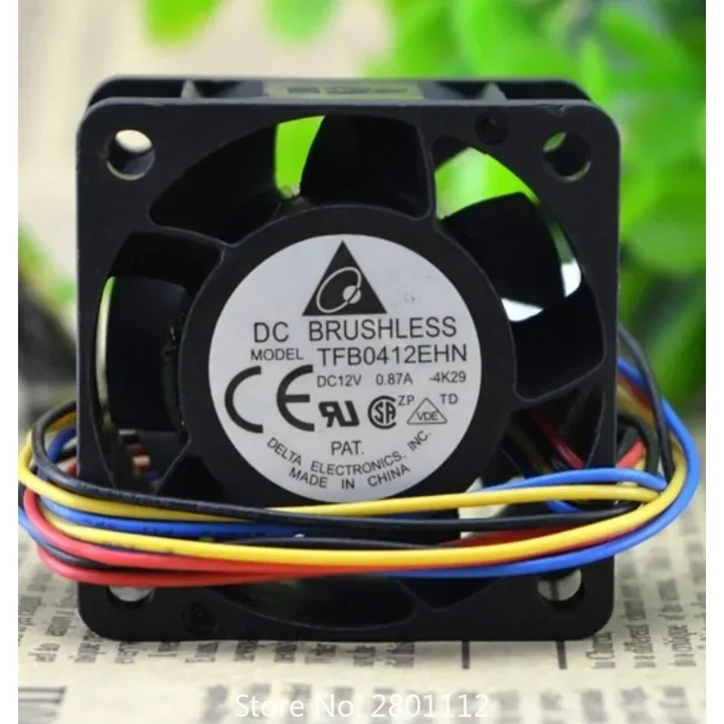 New Cooling Fan for Delta TFB0412EHN 12V 0.87A 4cm Double Ball Pwm Server Fan 4028 40x40x28mm