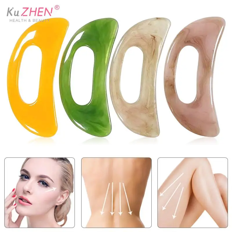 

Guasha Board Resin Beeswax Massager Scraper Chinese Gua Sha Tool For Face Neck Back Body Acupuncture Pressure Massage Therapy