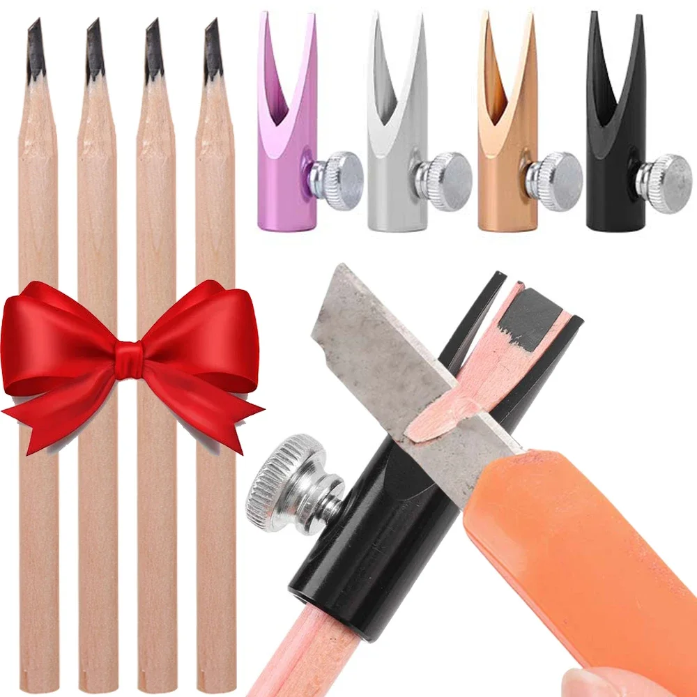 Eyebrow Pen Sharpening Set Waterproof Wild Wooden Eyebrow Tattoo Makeup Microblading Eyebrow Pencil Enhancer with Sharpener Tool