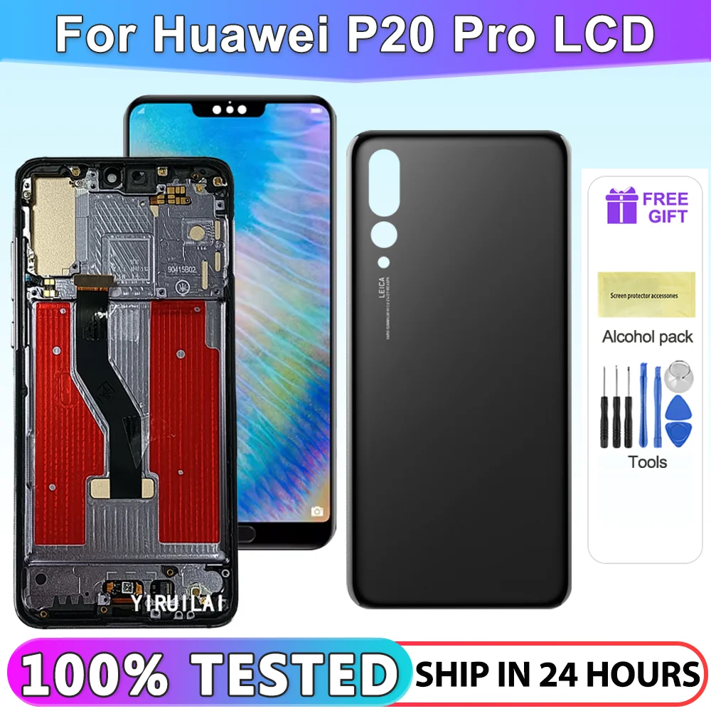 6.1'' AAA+ Display for Huawei P20 Pro  LCD Touch Screen Digitizer Assembly Replacement for Huawei P20 Pro CLT-L09 CLT-L29 Screen