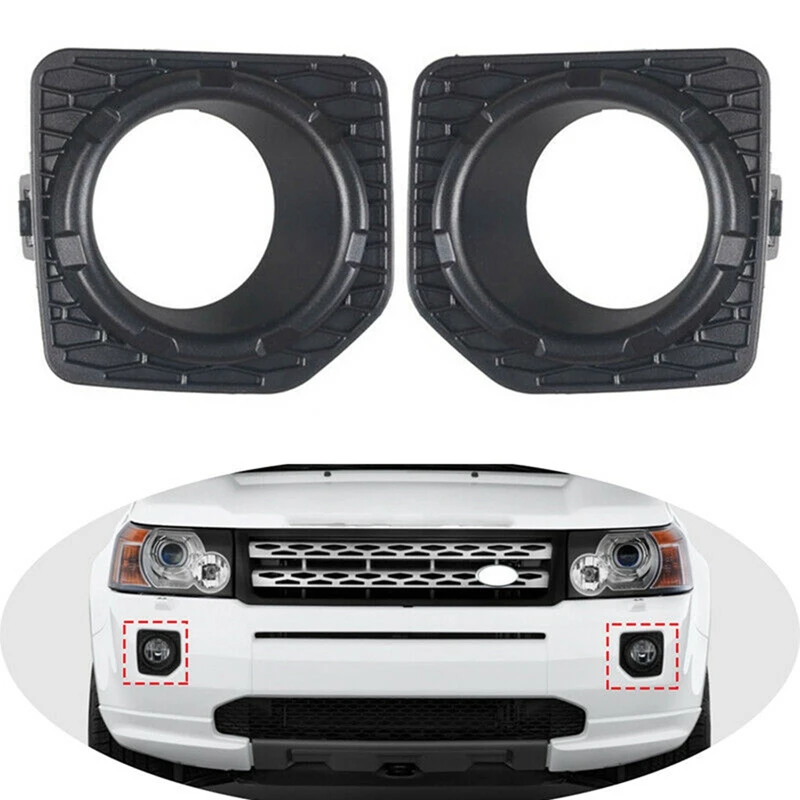 

1 Pair Front Fog Driving Light Trim Bezel Cover Fit For Land Rover LR2 2006-2014 LR021951 LR022187