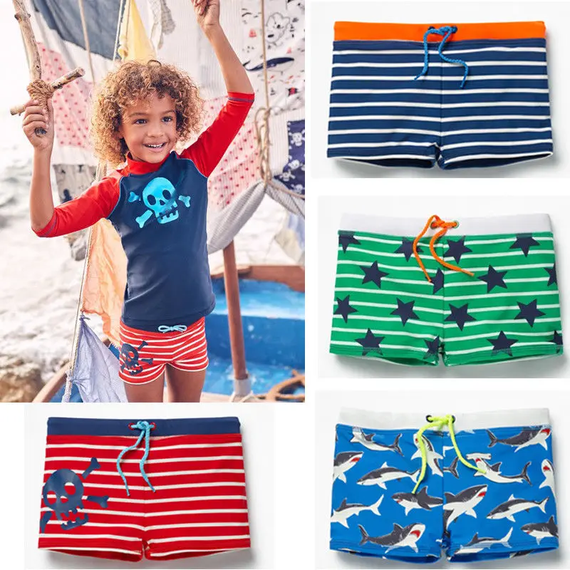 Baby Boy Striped Swim Trunks Board Shorts 6M-6Y Kids Children Summer Swimming Surfing Swimwear Beachwear 2022 New