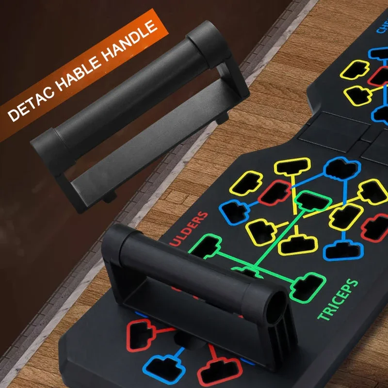 Push Up Board T-vormige Push Up Stand Home Push Up Training Board Set Borst- en buikspiertrainer_voghion.com