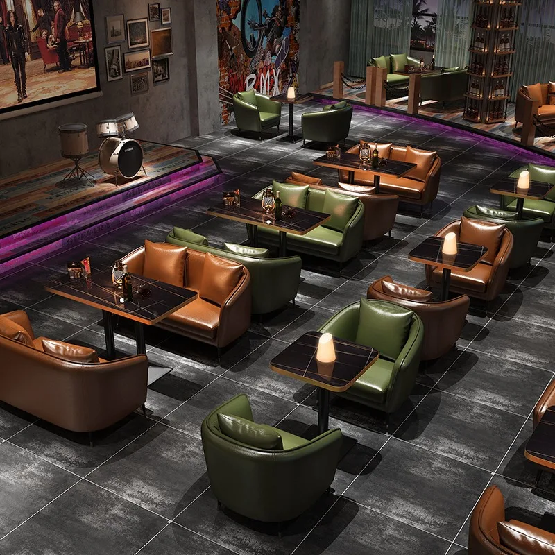 

Ретро-бар в индустриальном стиле, музыкальный бар, кафе с западной кухней, комплект столиков и стульев, барбекю-паб, KTV-кабина, диван.