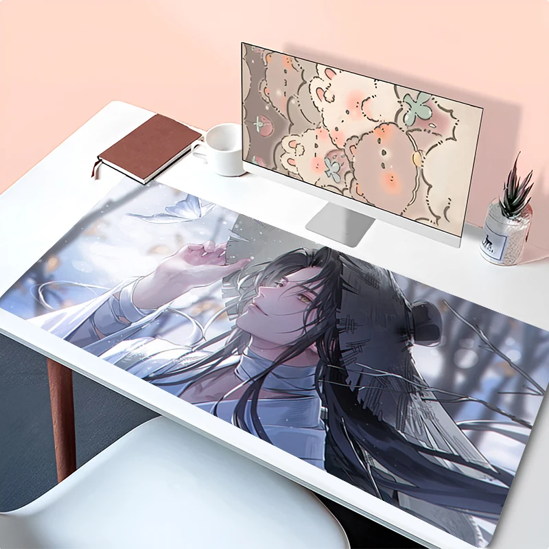 Mouse Pad Accessories Keyboard Pad Office Desk Mat Anime Mousepad Natural Rubber Anti Slip Gaming Tian Guan Ci Fu Extended Pad
