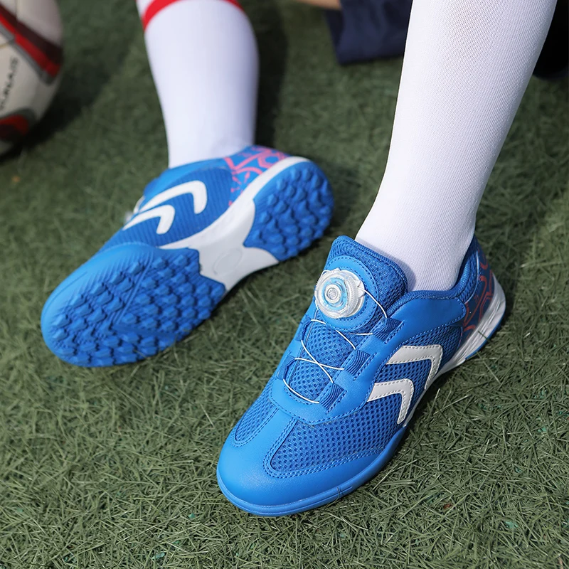 Childrens Soccer Shoes Original Society Football Boot Design Non-slip Fast Soccer Tennis Kids Football Shoes for Boy and Girl