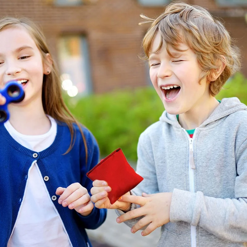 10 pz 5/7 cm Sacchi di Sabbia Per Bambini Giocattoli Da Lancio Sport All'aria Aperta Colorato Fatto A Mano Sacchi di Sabbia Formazione Sensoriale Alleviare Lo Stress Giocattolo regalo