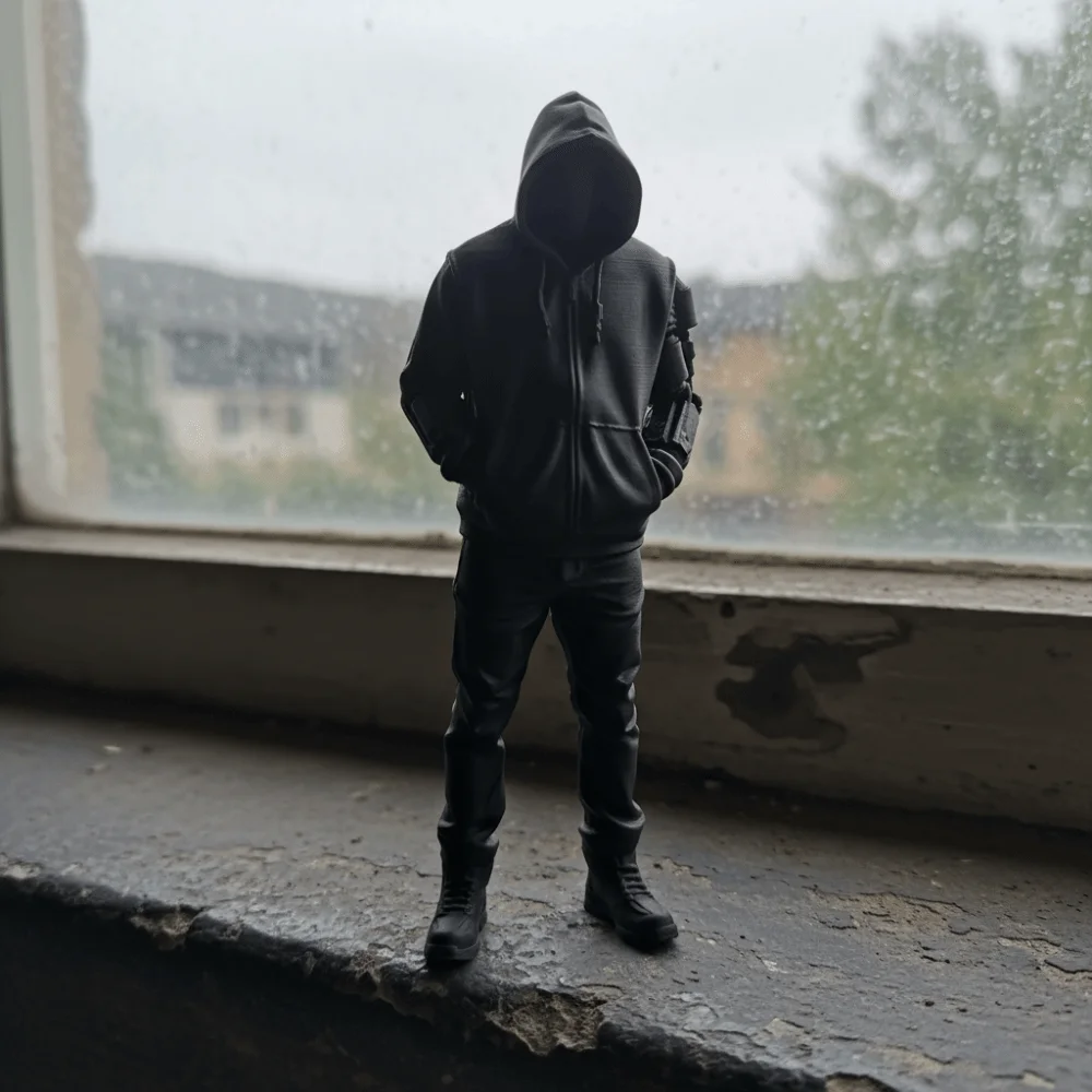 Creative 3D Printed Streetwear Style Figurine Unique Natural Pose Punk Hoodie Statue Home Decor Crafts Bedroom Decor