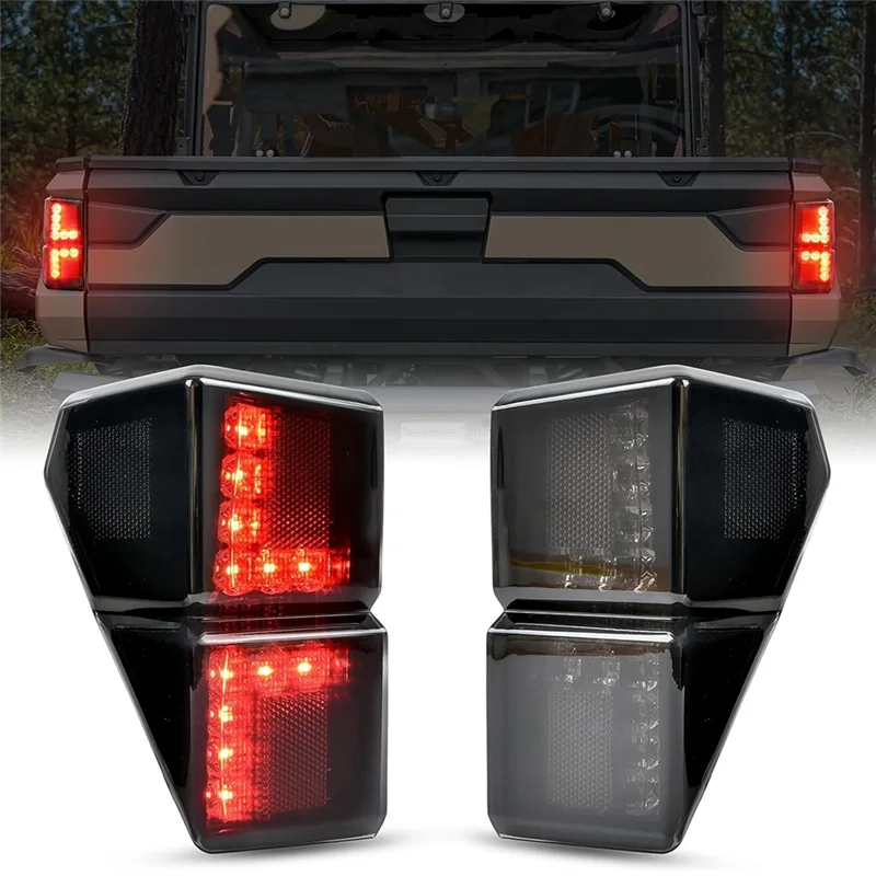 

LED Tail Lights Rear Brake Stop Lights 2413766 For Polaris Ranger 1000/1000 Crew/XP 1000/XP 1000 Crew Replacement Black