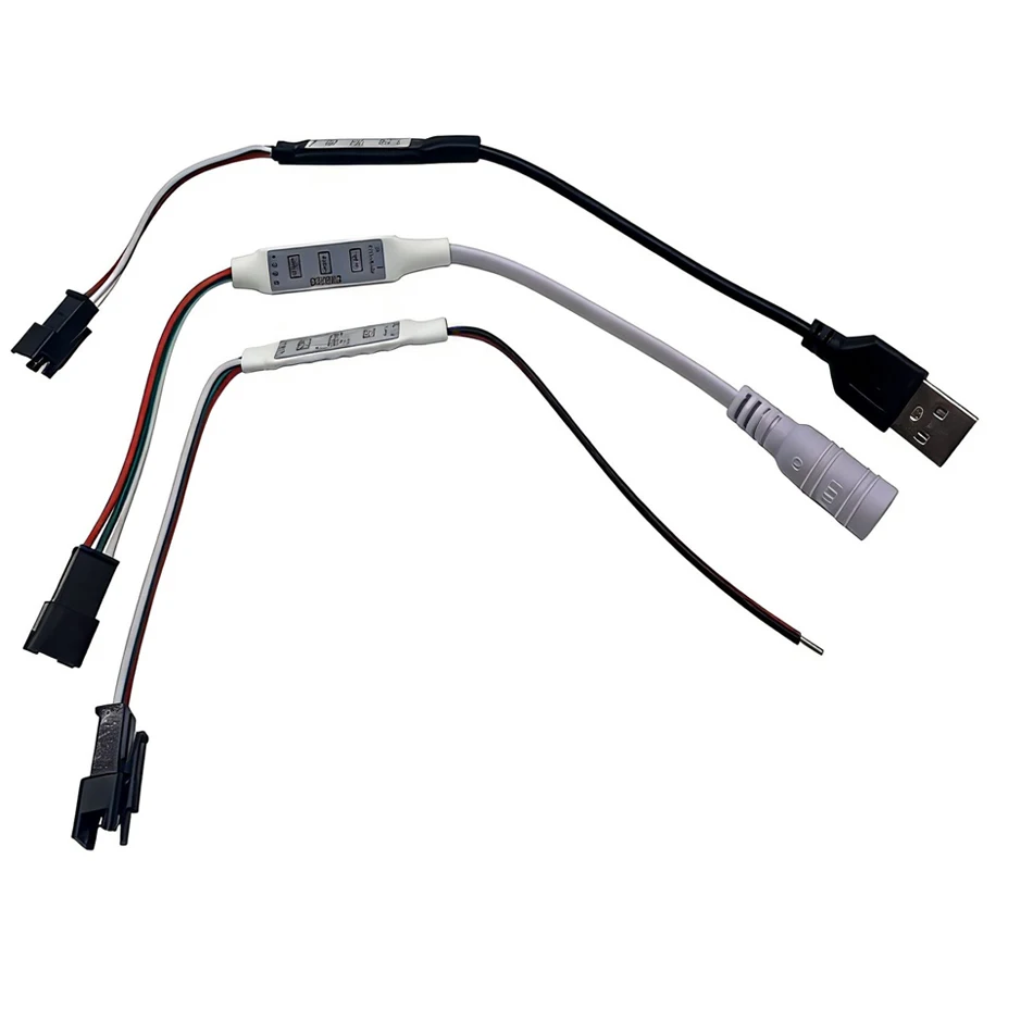 SP002E Mini 3 Keys USB DC 2Pin RGB Led Controller For DC5-24V Pixels Dream Color WS2811 WS2812B UCS1903 16703 Led Strip Light