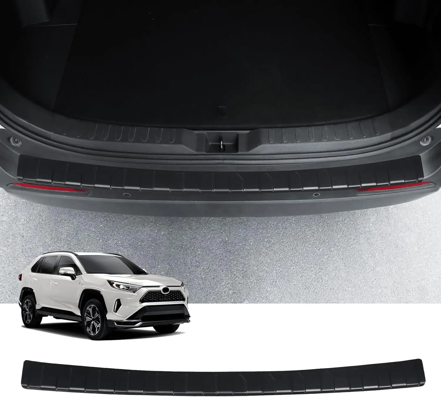

Exterior Rear Bumper Protector for Toyota RAV4 2025-2019 Hybrid, Prime (PHEV) Accessories ABS Material Rear Bumper Guard Trunk