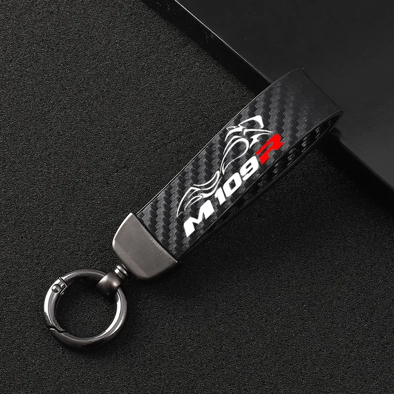 High-Grade Leather Motorcycle keychain Horseshoe Buckle Jewelry for Suzuki M109R M109 R M 109R Motorcycle Accessories