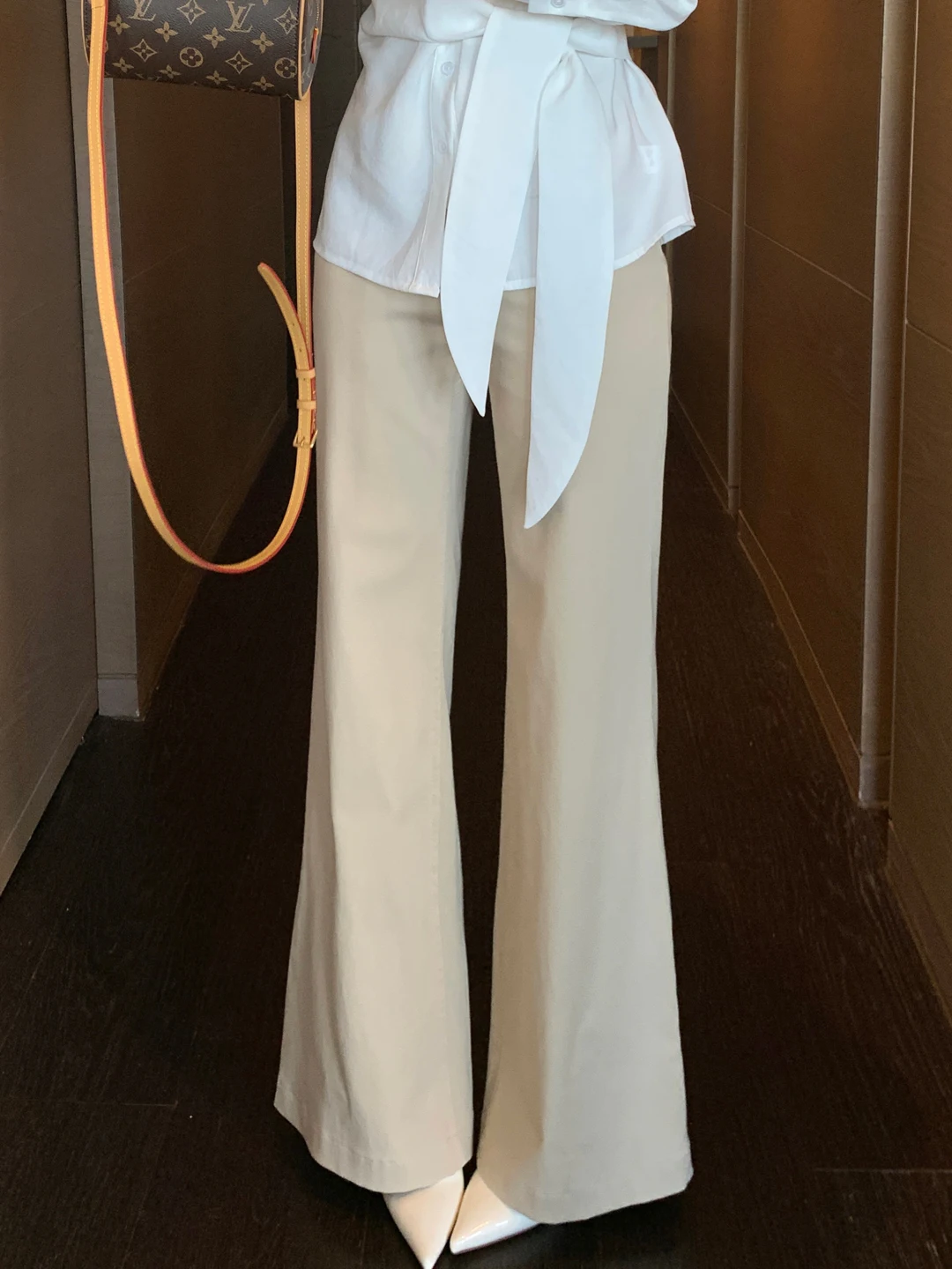 

Sweet And Spicy High Waist Flared Jeans Women's Cotton Stretchable Bootcut Long Trousers MIMOSA BEAU Straight Leg Jeans