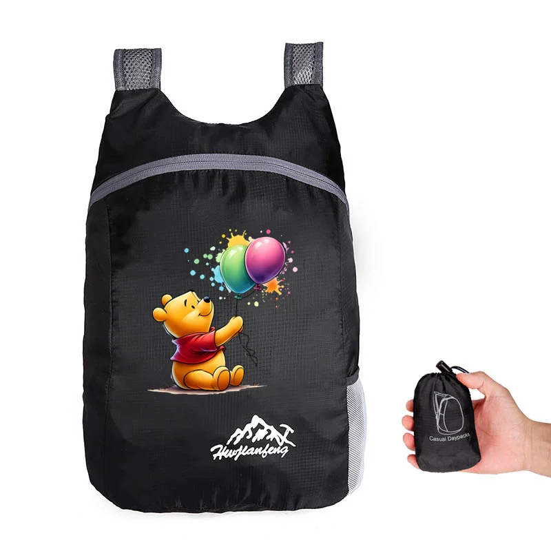 2024 Cartoon Winnie The Pooh Outdoor Backpack Camping Hiking Daypack Climbing Back Bags for Men Women Travelling Hiking Backpack