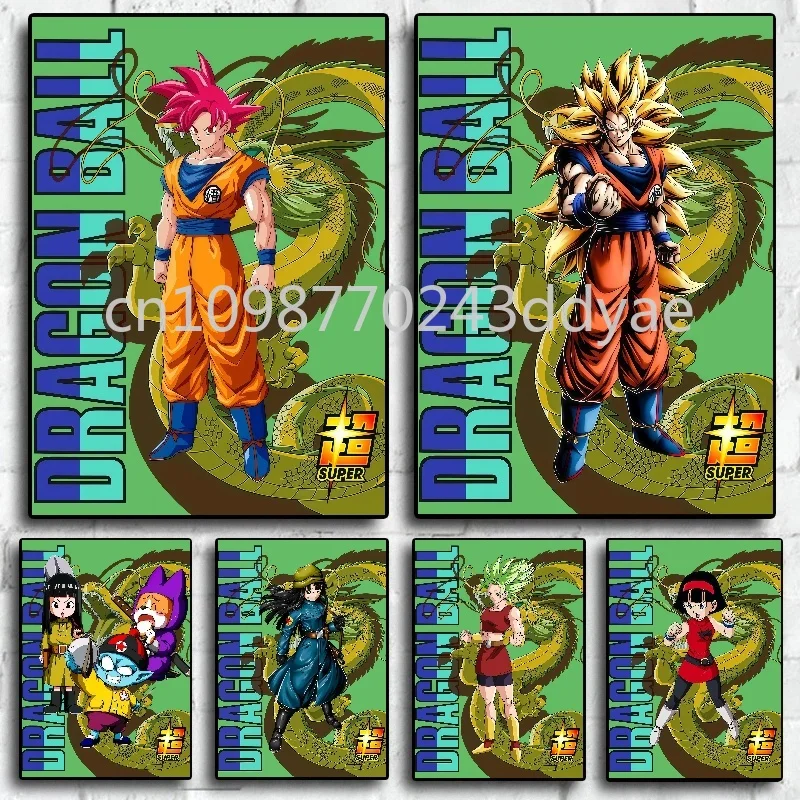 

Japanese Classic Dragon Ball Cartoon Poster Art Painting Goku Vegeta Poster Home Wall Decoration Printing Canvas Painting Gift