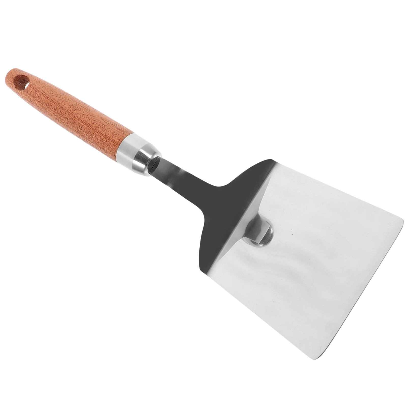 

Stainless Steel Cooking Spatula Frying Shovel 430 Portable Pizza Peel Anti Scalding Kitchen Utensil
