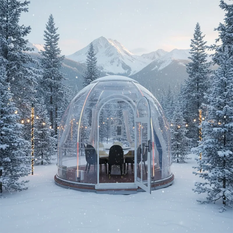 Transparent Commercial Bubble Lodge House 5m Clear Inflatable Bubble Tent Bubble room for Beach Outdoor Camping Luxury Room