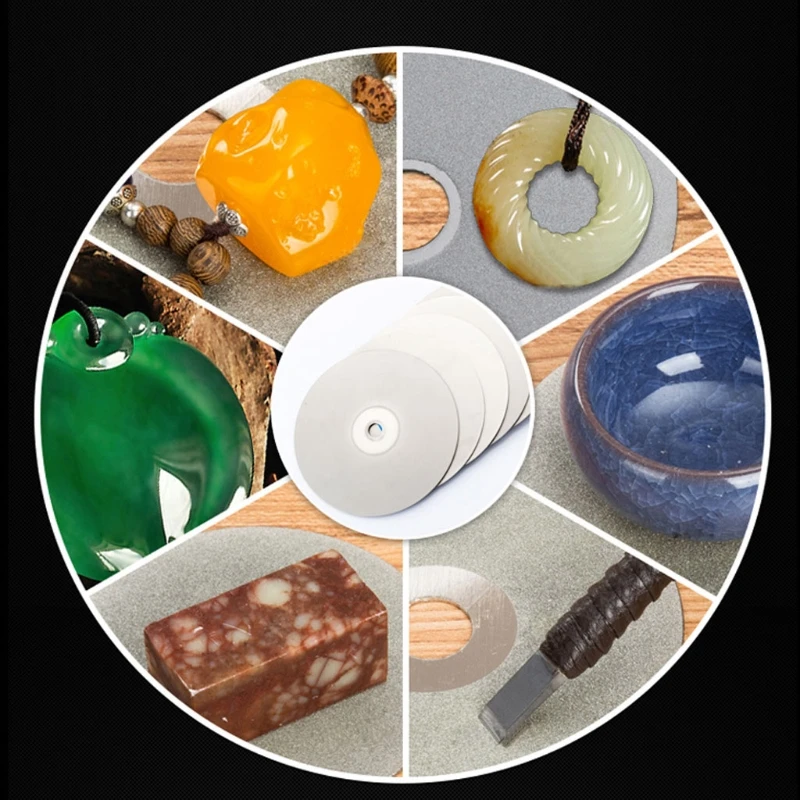 F92C 4 "100 мм 80-2000# Diamond Plain Lapidary Posling Disc