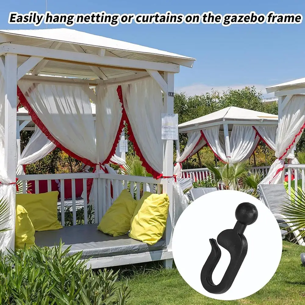 أكشاك الستارة السنانير خيمة الباب القماش السنانير الملحقات البلاستيكية لستارة الشاش الشفاف الشماعات غير القابل للصدأ للسياج داخلي