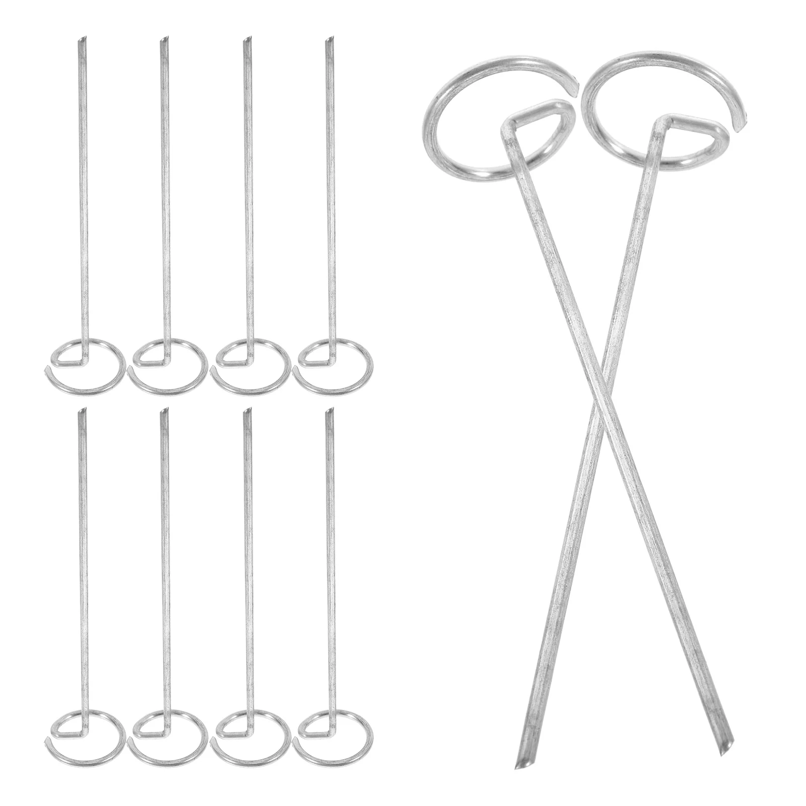 

20 Pcs Turf Nail Fixer Heavy Duty Metal Garden Stakes Landscape Spikes for Ground Fence Camping Pins Yard Decorations